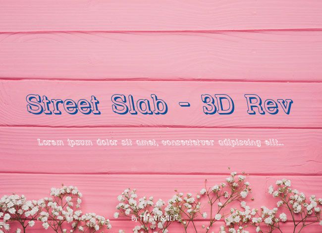 Street Slab - 3D Rev example